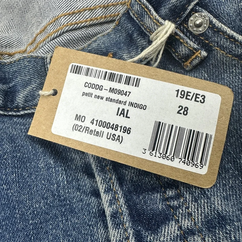 A.P.C. Kid Cudi Petit New Standard Jeans 28 Blue Dream‎ On Embroidery Button Fly